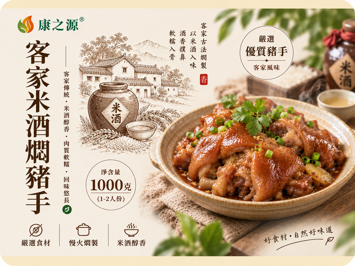 客家米酒燜豬手