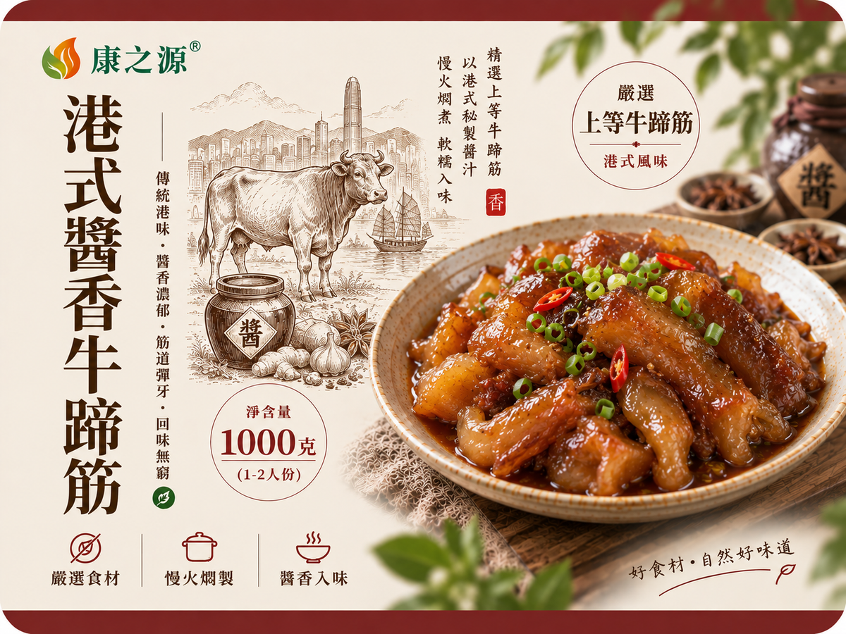 港式醬香牛蹄筋